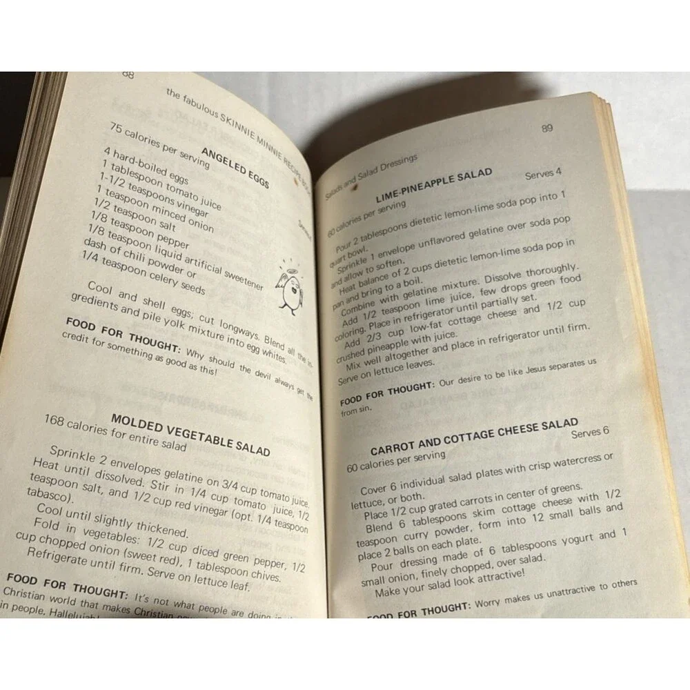 VTG 1976 The Fabulous Skinnie Minnie Recipe Book by Frances Hunter Christian PB